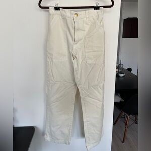 BIG BUD PRESS | Work Pants in White Size XS / Size 25-28